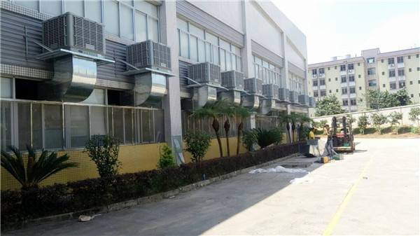 塑膠降溫福泰環(huán)?？照{(diào)工程案例